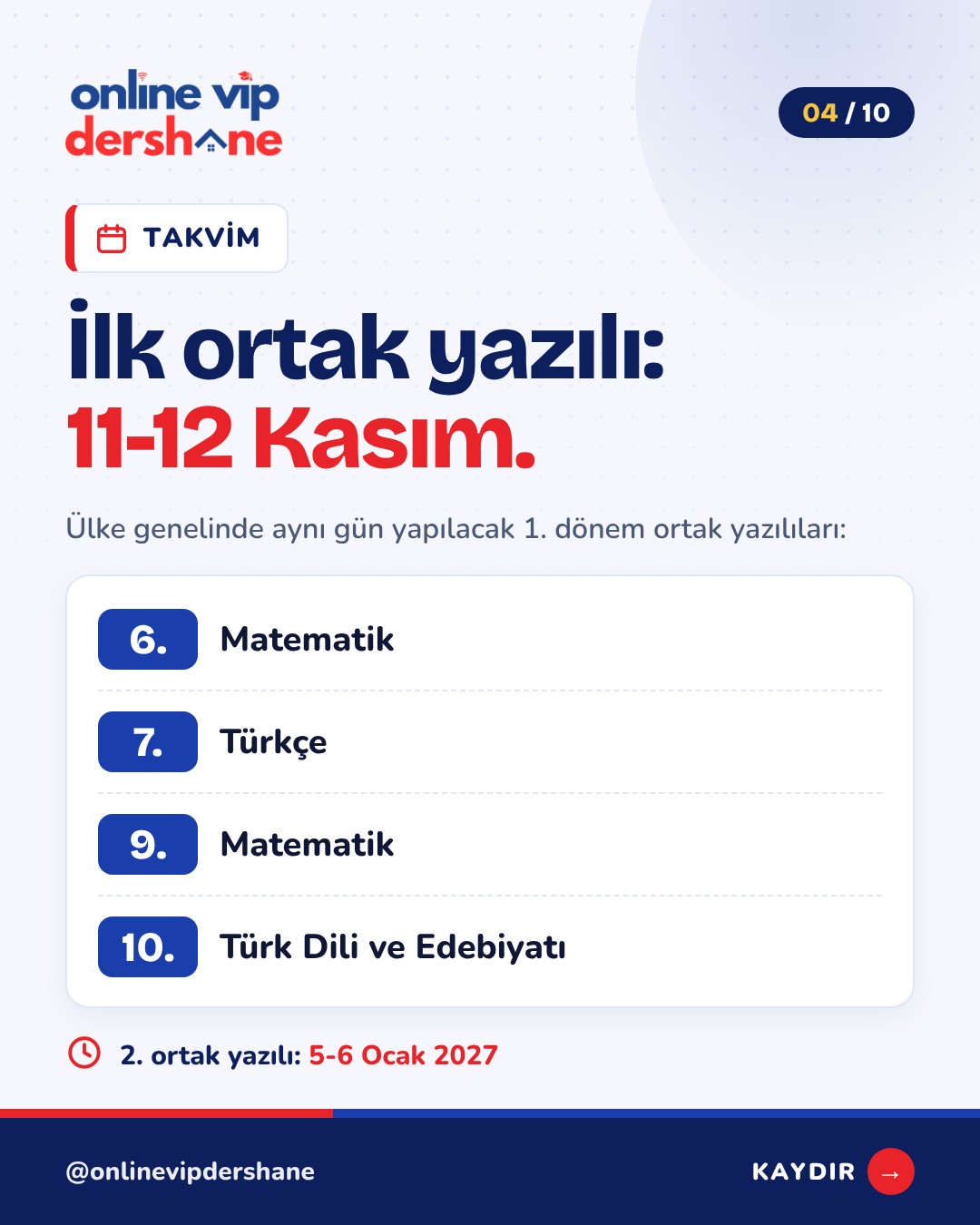 İlk ortak yazılı 11-12 Kasım 2026