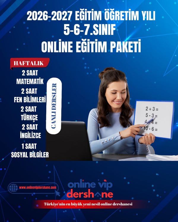 5-6-7. Sınıf Online Eğitim Paketi