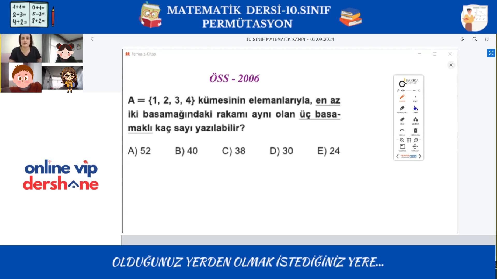 10.SINIF MATEMATİK DERSİMİZDEN BİR KESİT...